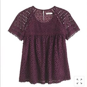 JCrew Eyelet Top, size 6